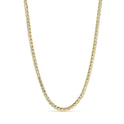 vedenkestävät kaulaketju kullattu teräs - OCEANA