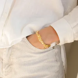 vedenkestävät rannerengas kullattu teräs - OCEANA