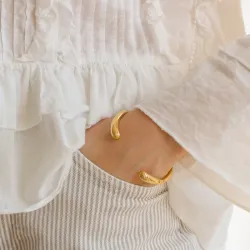 vedenkestävät rannekoru kullattu teräs - OCEANA