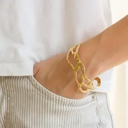 vedenkestävät rannekoru kullattu teräs - OCEANA