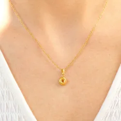 vedenkestävät o-kirjain kaulaketju kullattu teräs - OCEANA