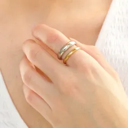 vedenkestävät sormus kullattu teräs - OCEANA