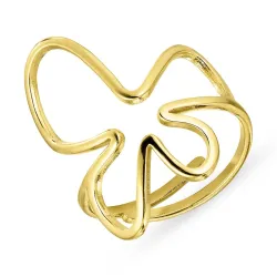 vedenkestävät säädettävissä sormus kullattu teräs - OCEANA