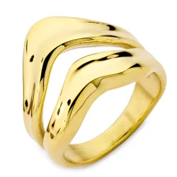 vedenkestävät sormus kullattu teräs - OCEANA