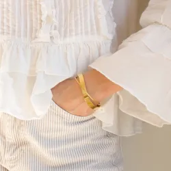 vedenkestävät rannerengas kullattu teräs - OCEANA