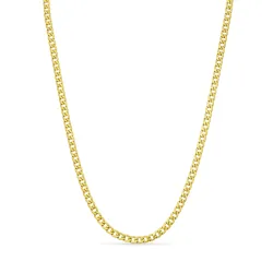 vedenkestävät panssariketju kullattu teräs 50 cm x 4,5 mm  - OCEANA