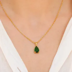 vedenkestävät kaulaketju, jossa on riipus kullattu teräs - OCEANA