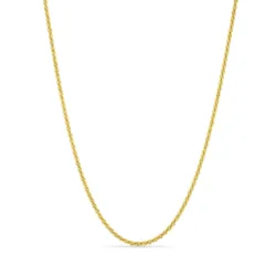 vedenkestävät kaulaketju kullattu teräs 38 + 5 cm x 2 mm  - OCEANA