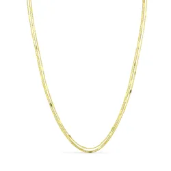 vedenkestävät kaulaketju kullattu teräs 41 cm x 3 mm  - OCEANA