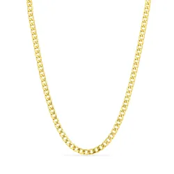 vedenkestävät panssarikaulaketju kullattu teräs 45 cm x 5 mm  - OCEANA