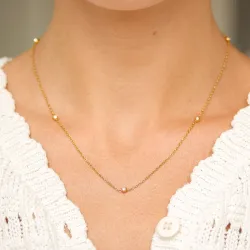 vedenkestävät kaulaketju kullattu teräs - OCEANA