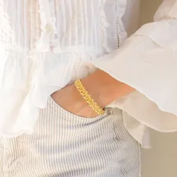 vedenkestävät rannerengas kullattu teräs - OCEANA