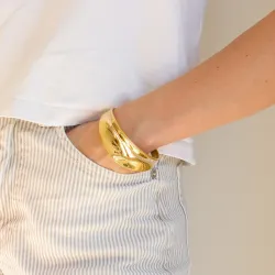 vedenkestävät rannerengas kullattu teräs - OCEANA