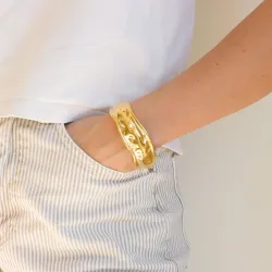 vedenkestävät rannerengas kullattu teräs - OCEANA