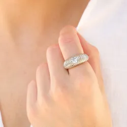 vedenkestävät sydän sormus teräs - OCEANA