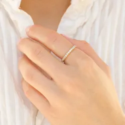 vedenkestävät sormus kullattu teräs - OCEANA