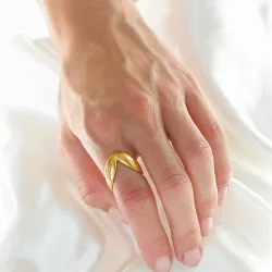 vedenkestävät sormus kullattu teräs - OCEANA