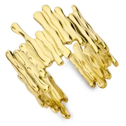 vedenkestävät säädettävissä sormus kullattu teräs - OCEANA