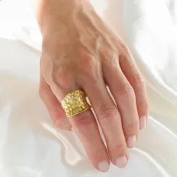 vedenkestävät sormus kullattu teräs - OCEANA