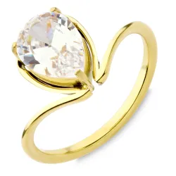 vedenkestävät sormus kullattu teräs - OCEANA