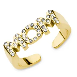 vedenkestävät säädettävissä sormus kullattu teräs - OCEANA