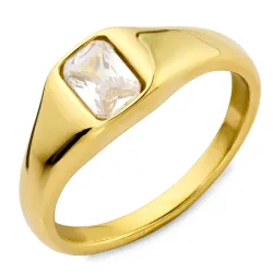 vedenkestävät sormus kullattu teräs - OCEANA