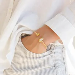 vedenkestävät rannerengas kullattu teräs - OCEANA