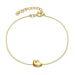 vedenkestävät f-kirjain rannekoru kullattu teräs - OCEANA