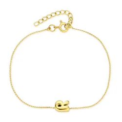 vedenkestävät r-kirjain rannekoru kullattu teräs - OCEANA