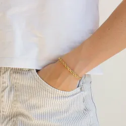 vedenkestävät rannekoru kullattu teräs - OCEANA