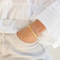 vedenkestävät rannerengas kullattu teräs - OCEANA