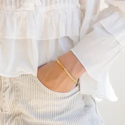 vedenkestävät rannerengas kullattu teräs - OCEANA