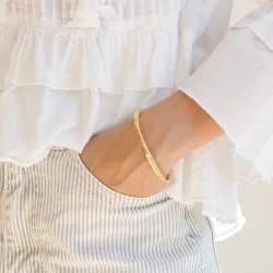 vedenkestävät rannerengas kullattu teräs - OCEANA