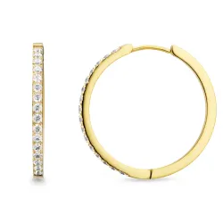 30 mm vedenkestävät rengas  kullattu teräs - OCEANA