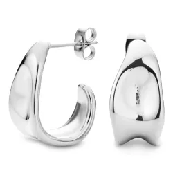 vedenkestävät rengaskorvakorut  teräs - OCEANA