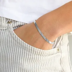 vedenkestävät rannekoru teräs 16 + 5 cm x 4,0 mm  - OCEANA