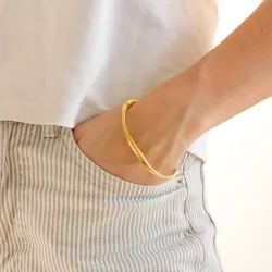 vedenkestävät rannerengas kullattu teräs - OCEANA