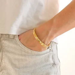 vedenkestävät rannerengas kullattu teräs - OCEANA