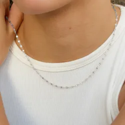 vedenkestävät kaulaketju teräs 42 cm x 2 mm  - OCEANA