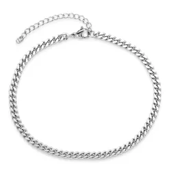 vedenkestävät nilkkaketju teräs 22 + 5 cm x 4,0 mm  - OCEANA