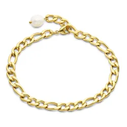 vedenkestävät nilkkaketju kullattu teräs 25 cm x 7,0 mm  - OCEANA