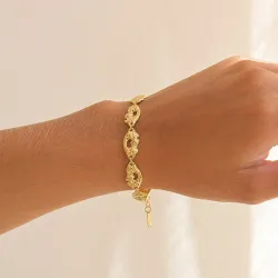 vedenkestävät rannekoru kullattu teräs - OCEANA