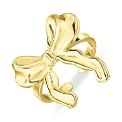 vedenkestävät rusetti säädettävissä sormus kullattu teräs - OCEANA