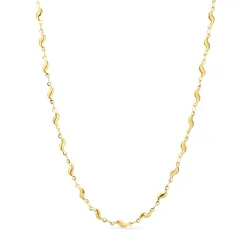 vedenkestävät kaulaketju kullattu teräs - OCEANA