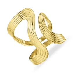 vedenkestävät säädettävissä sormus kullattu teräs - OCEANA