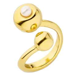 vedenkestävät sormus kullattu teräs - OCEANA