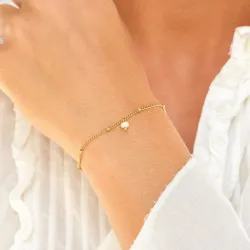 vedenkestävät helmi rannekoru kullattu teräs - OCEANA