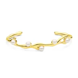 vedenkestävät helmi rannerengas kullattu teräs - OCEANA