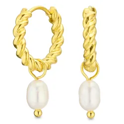 vedenkestävät helmi rengas  kullattu teräs - OCEANA