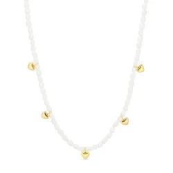 vedenkestävät sydän kaulaketju kullattu teräs - OCEANA